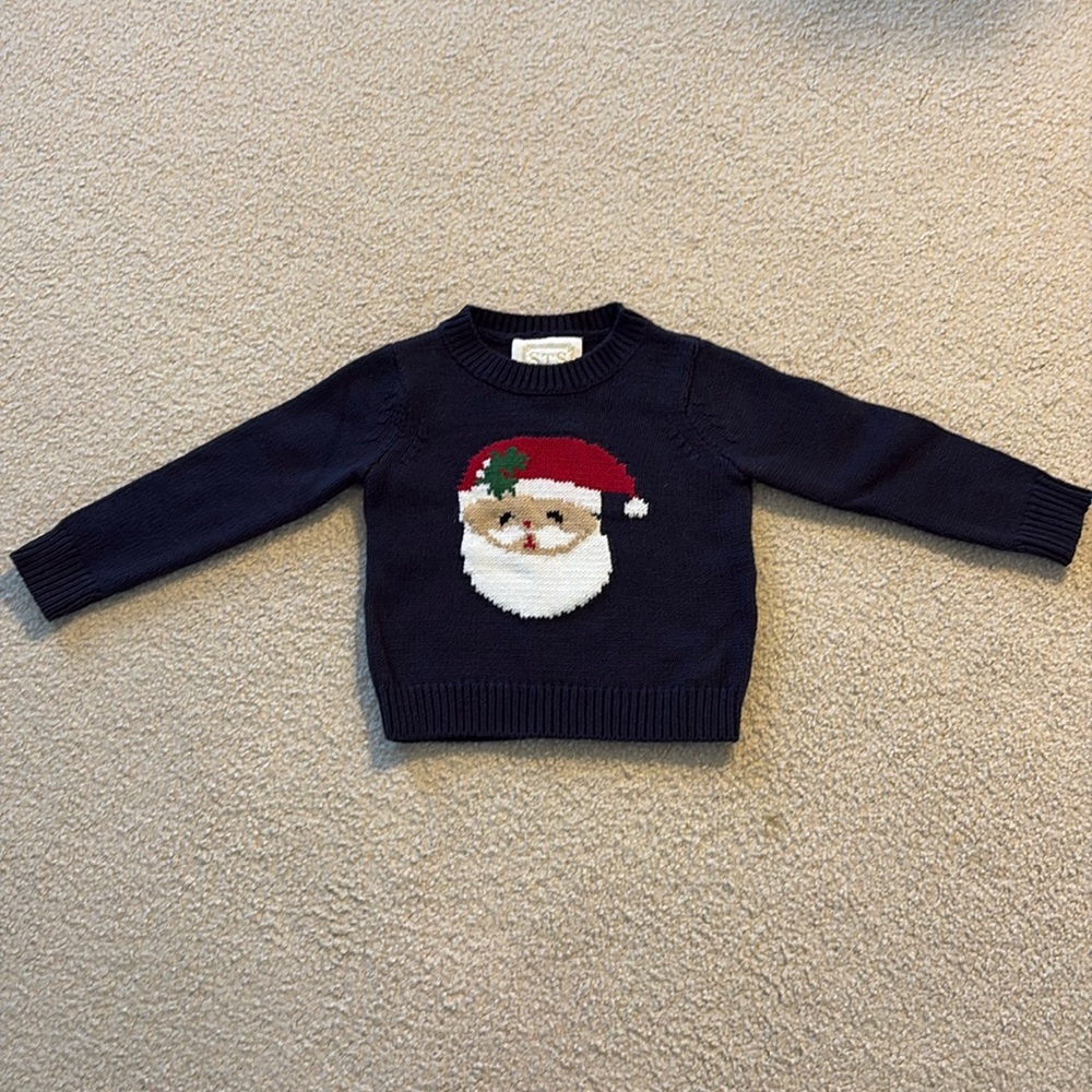 Sail to Sable Kids Santa Sweater, size 2